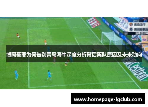 博阿基耶为何告别青岛海牛深度分析背后离队原因及未来动向