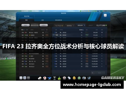 FIFA 23 拉齐奥全方位战术分析与核心球员解读