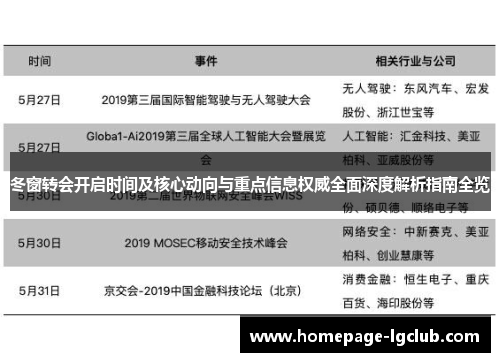 冬窗转会开启时间及核心动向与重点信息权威全面深度解析指南全览